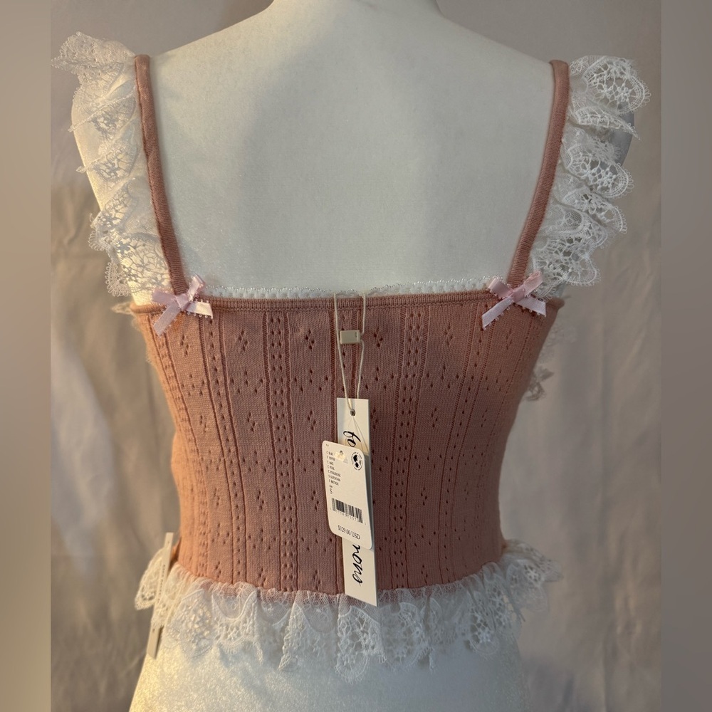 NWT For Love & Lemons Andy Knit Top - Picture 6 of 7
